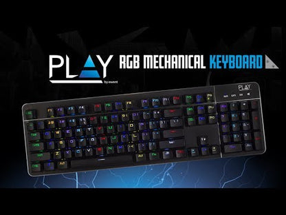 PL3350 KEYBOARD RGB ILLUMINATED MECHANICAL GAMING USB QWERTY LAYOUIT, EWENT