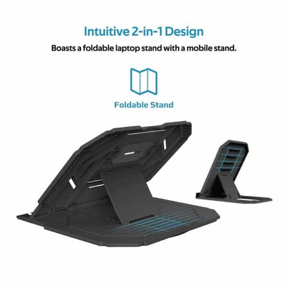 PROCOOLER-1 COOLING FOLDABLE STAND FOR LAPTOP AND SMARTPHONE PROMATE