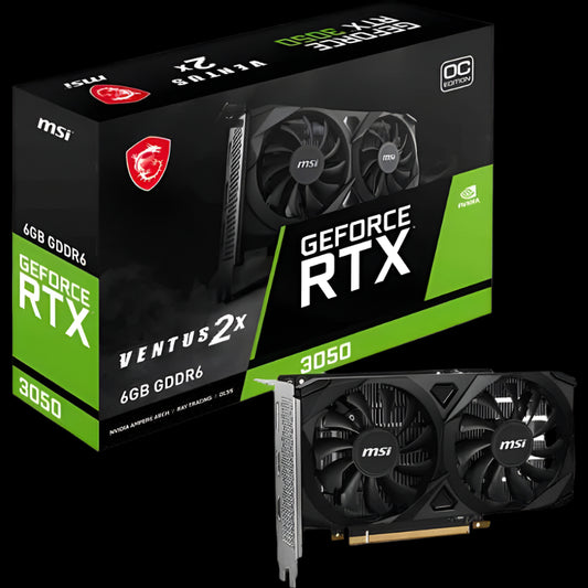 RTX 3050 6GB VENTUS 2x OC GDDR6 GEFORCE GRAPHICS CARD MSI