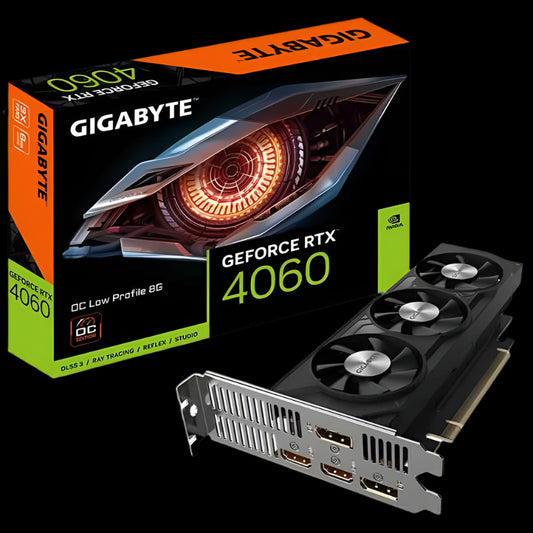 RTX 4060 8GB LP 3FAN GDDR6 GEFORCE GRAPHICS CARD GIGABYTE