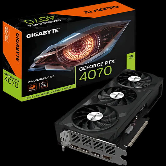 RTX 4070 12GB WINDFORCE OC GGDR6X 3FAN GDDR6X GRAPHIC CARD GIGABYTE