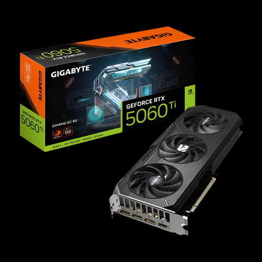 RTX 5060Ti 8GB GAMING 3FAN OC GDDR7 GEFORCE GRAPHICS CARD GIGABYTE