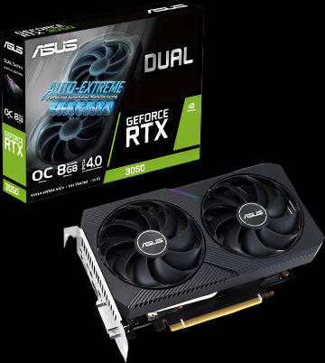 RTX 3050 8GB DUAL OC LHR V2 GEFORCE GRAPHICS CARD ASUS