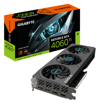 RTX 4060Ti 8GB EAGLE 3FAN OC GDDR6 GEFORCE GRAPHICS CARD GIGABYTE