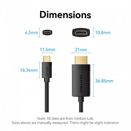 Vention Converter USB-C to HDMI Cable 4K60Hz 1.5m CRIBG